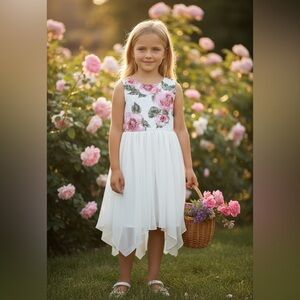 Amy’s Closet Girl’s’ Sleeveless Floral Dress